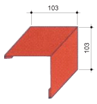 Угол внешний ,металлочерепицы Арсенал-центр, купить от компании Киор Одесса, кровельные работы